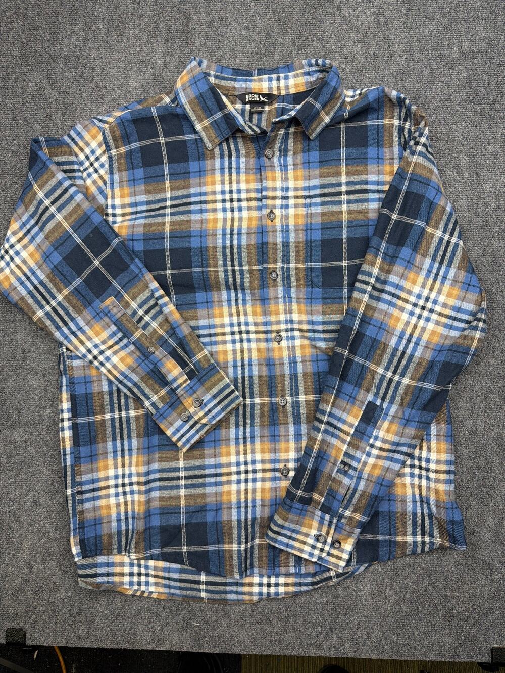 Eddie Bauer Flannel Shirt Size XL